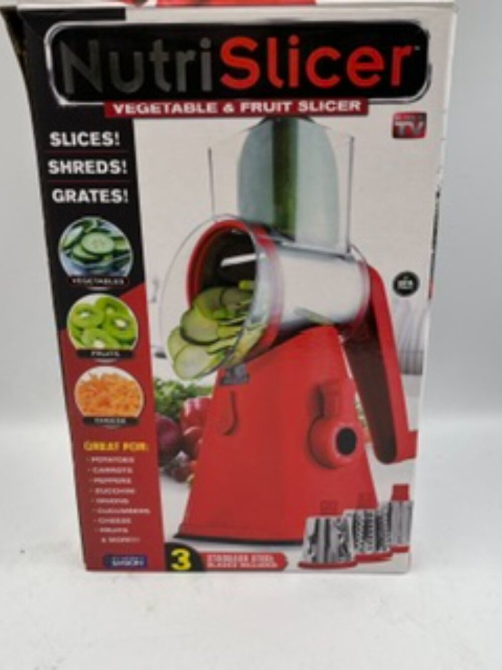Nutri Slicer 3 in 1 countertop manual food processor